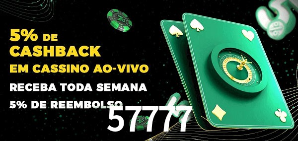 Promoções do cassino ao Vivo 57777